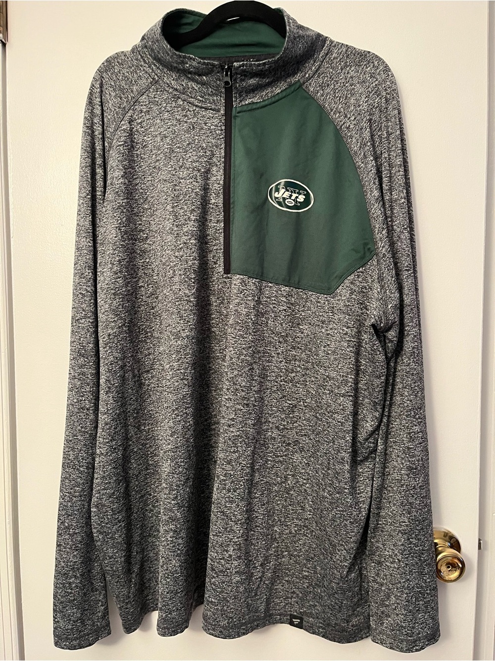Fanatics NY Jets Football Quarter-Zip Performance Pullover Sz 3XL - Picture 1 of 7